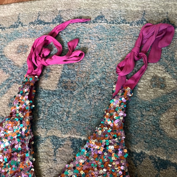 BNWOT Free People Sequin Top - Picture 3 of 6